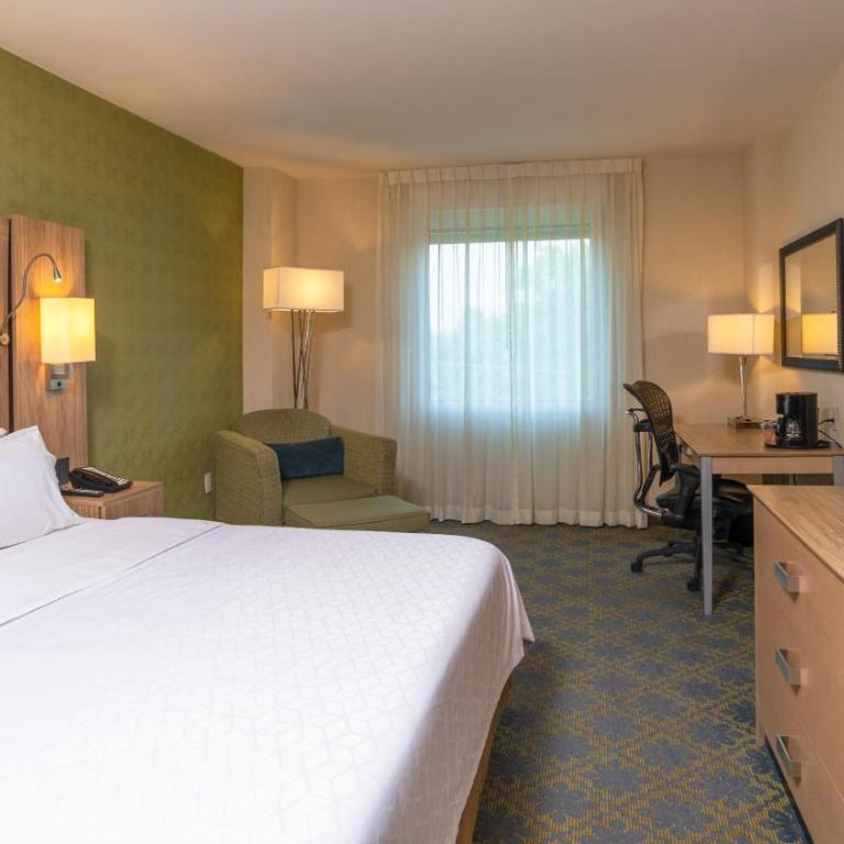 Holiday Inn Express & Suites Cuernavaca by IHG - Habitación Estándar con ducha accesible en silla de ruedas - cama extragrande - Adaptada para personas con movilidad reducida - 1