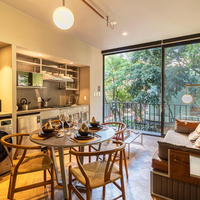 Kukun Londres Juarez - Apartment mit 1 Schlafzimmer, Balkon und Stadtblick - 8