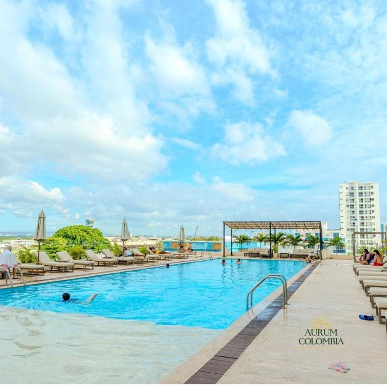 Apartamento con vista al mar piscinas jacuzzi y baño turco en Cartagena Beach Resort 13 09 - One-Bedroom Apartment - 5
