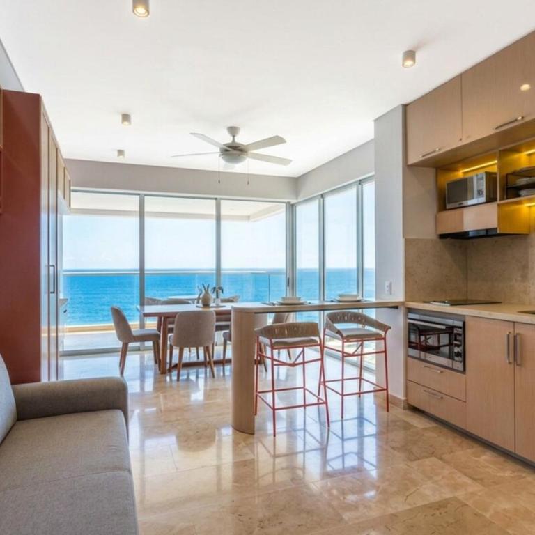 Apartamento con vista al mar piscinas jacuzzi y baño turco en Cartagena Beach Resort 13 09 - One-Bedroom Apartment - 27