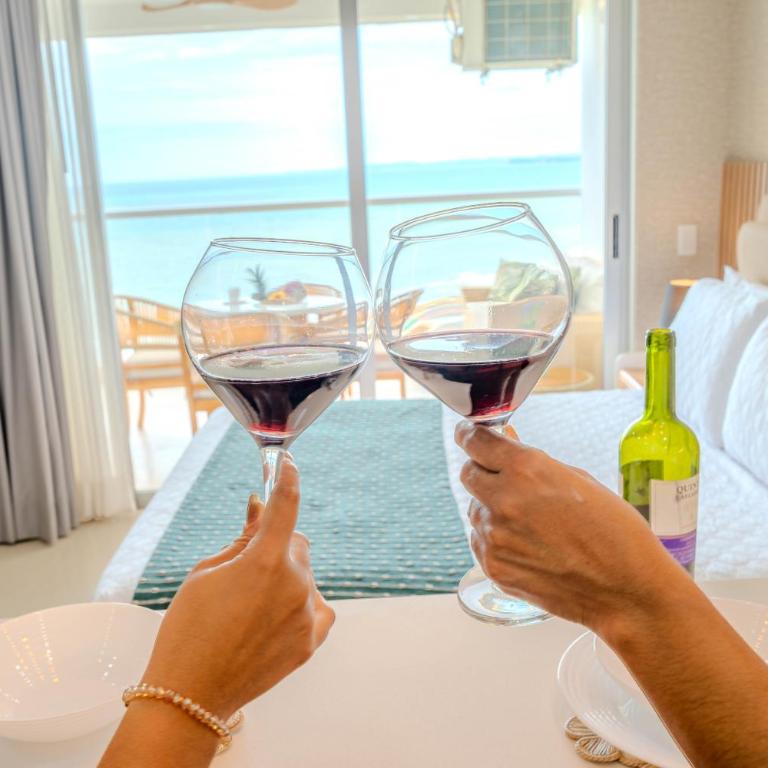HERMOSO APARTAMENTO DE LUJO CARTAGENA BEACH RESORT CON PISCINAS JACUZZI Y BAÑO TURCo 10 24 - One-Bedroom Apartment - 17