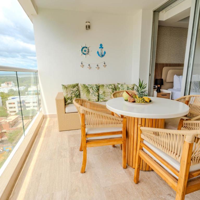 HERMOSO APARTAMENTO DE LUJO CARTAGENA BEACH RESORT CON PISCINAS JACUZZI Y BAÑO TURCo 10 24 - One-Bedroom Apartment - 24