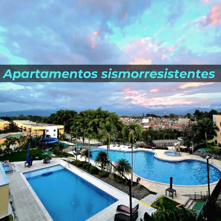 Apartamentos Privados de 3H y 2H a 5m del Aeropuerto, 20 minutos del Parque del Cafe y Centro de Armenia con 4 Piscinas, 3 Jacuzzi, Sauna By Molca - Apartamento de 3 dormitorios - 1