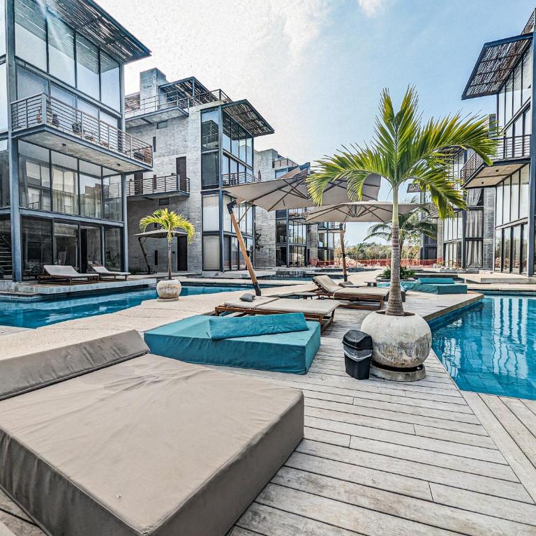 Nuju Rentals Xalet Tulum - Cenote Pool Jacuzzi & Sauna - Apartment mit 1 Schlafzimmer - 49