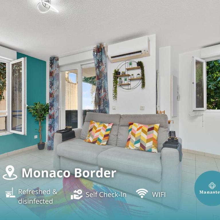 Chaleureux 2P Central, Frontière Monaco - HH - Appartement 2 Chambres - 1