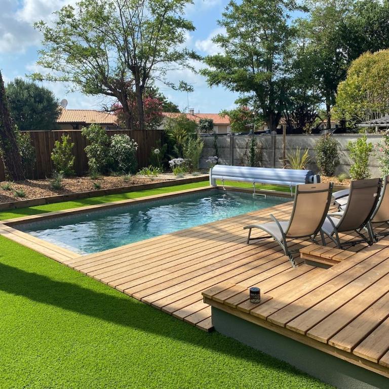Villa La Girondoise avec piscine chauffée - Villa 3 Chambres - 16
