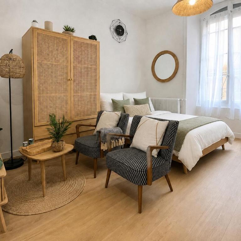 Studio Elegant & Tout Confort en Centre-Ville - 2 pers - Studio - 2