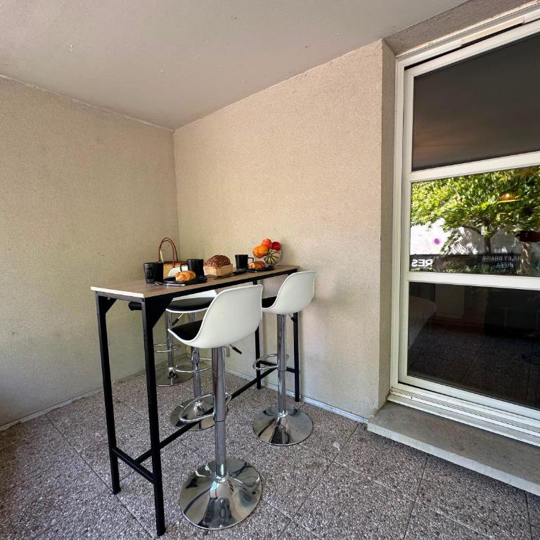 N 02 Halte Nancy - parking et accès petit-déjeuner - Appartement 1 Chambre - 8