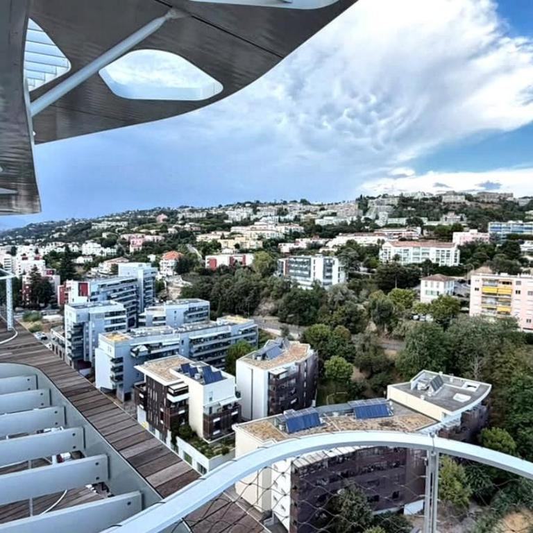 Nice Riviera Skyline - 1 chambre / 2 couchages - 16è étage - EcoVallée - Appartement 1 Chambre Supérieur avec Balcon - 8