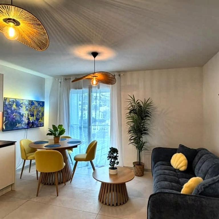 Nice Riviera Skyline - 1 chambre / 2 couchages - 16è étage - EcoVallée - Appartement 1 Chambre Supérieur avec Balcon - 10