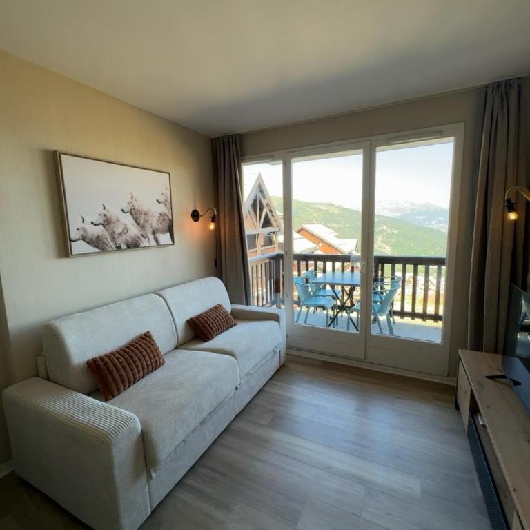 Les balcons de Valmi Pieds au piste Vue montagne - Appartement 1 Chambre - 3