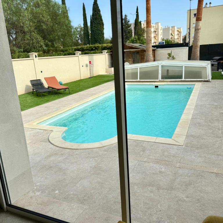 Magnifique villa moderne Piscine privée, À 900m de la mer, 8 couchages, 4 chambres, 2SDB, 2wc, Parking - Villa avec Piscine Privée - 14