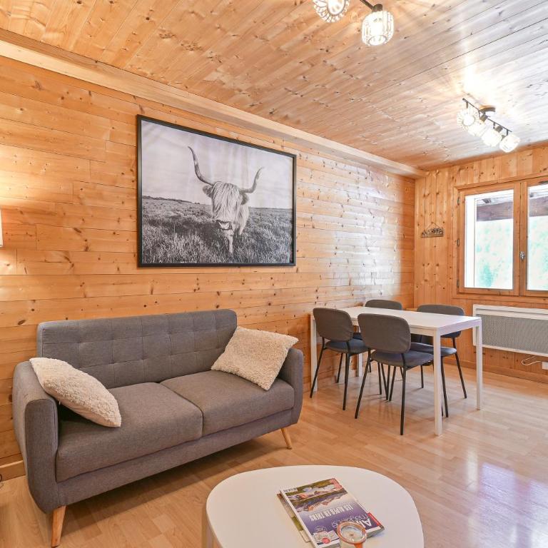 Appart T3 cosy cœur La Giettaz - Appartement 2 Chambres avec Vue sur la Montagne - 2