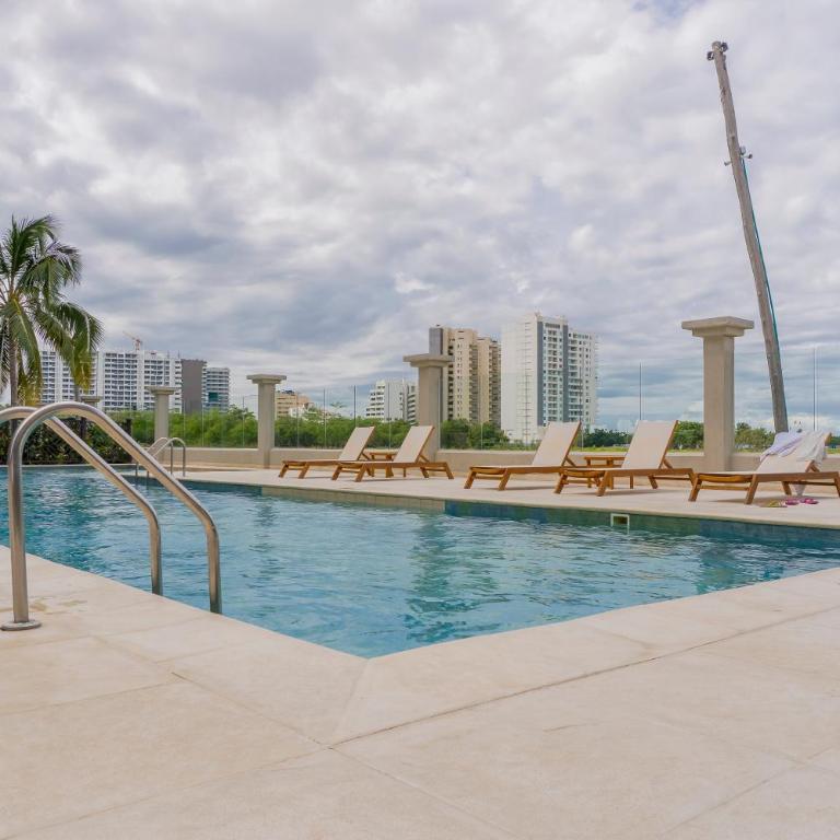 Apto Deluxe Vista al Mar Piscina y Playa a 300 m - Apartamento de 2 dormitorios con vistas - 1