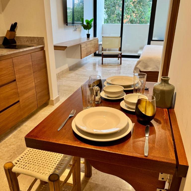 Aldea Zama Loft with pool 10min away from the beach - One-Bedroom Apartment - 5