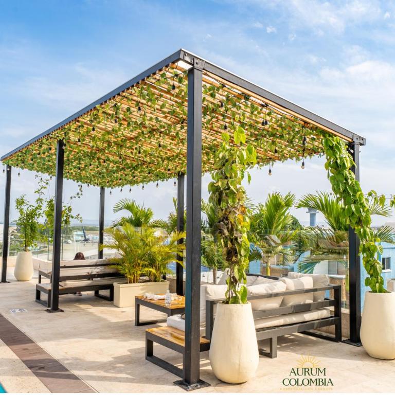 HERMOSO APARTAMENTO DE LUJO CARTAGENA BEACH RESORT CON PISCINAS JACUZZI Y BAÑO TURCo 10 24 - One-Bedroom Apartment - 36