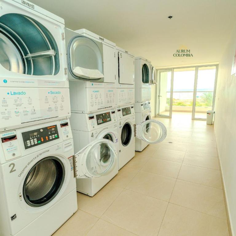 HERMOSO APARTAMENTO DE LUJO CARTAGENA BEACH RESORT CON PISCINAS JACUZZI Y BAÑO TURCo 10 24 - One-Bedroom Apartment - 43