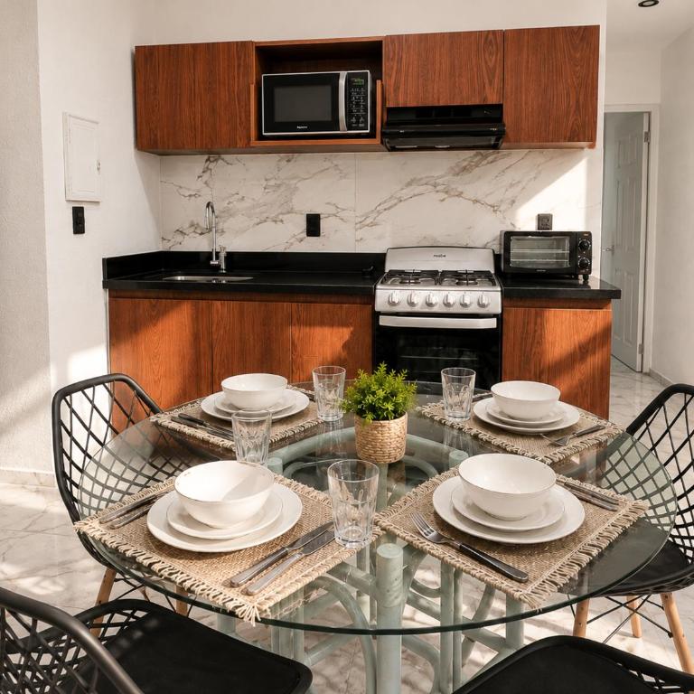 Beautiful Beachfront Apartments with private terrace Ocean View Brisas Shores - Apartment mit Aussicht und Balkon - 17