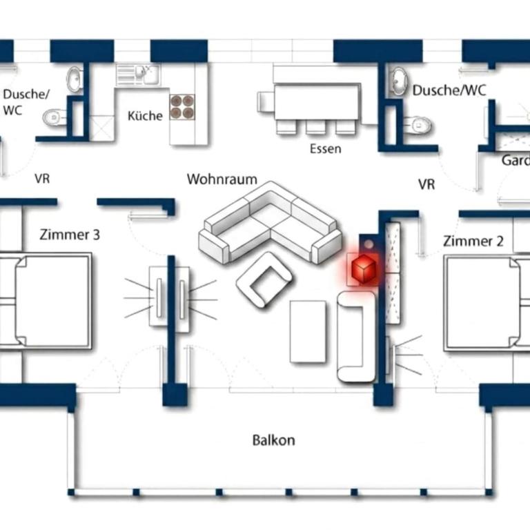 Rauris Penthouse with Fireplace - Ferienhaus mit 2 Schlafzimmern - 27