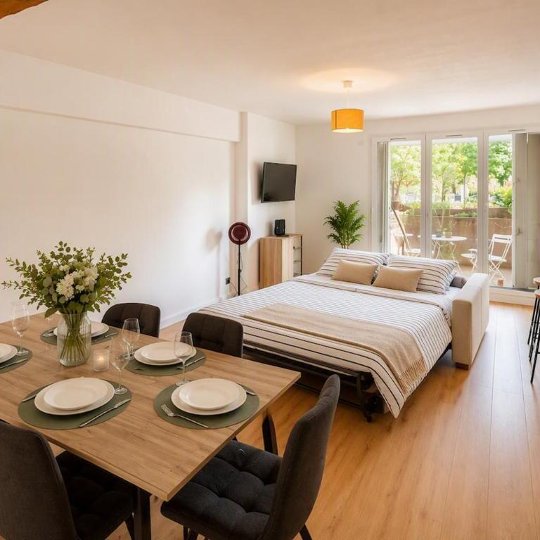 Les Jardins d'Acqs- Chez Ismarita & Jerome - Classé 3 étoiles - Appartement 1 Chambre avec Terrasse - 5