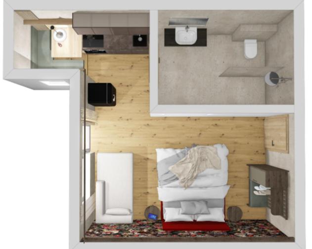 Alpine Residence by alpenappartements - Apartment mit 1 Schlafzimmer, Balkon und Aussicht auf das Wasser - 5