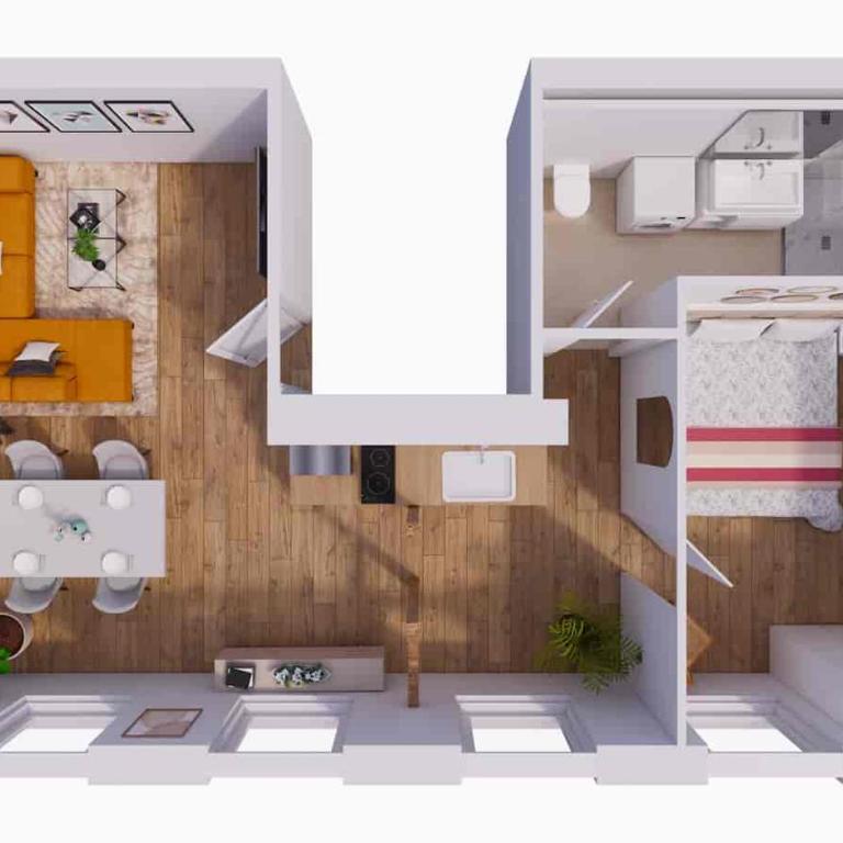 Les Beaux Volumes - Grand T2 rénové tout confort - Appartement 1 Chambre - 15