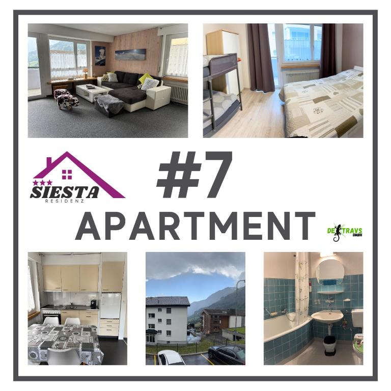 Residenz Siesta Leukerbad - Apartment mit 1 Schlafzimmer und Balkon - 8