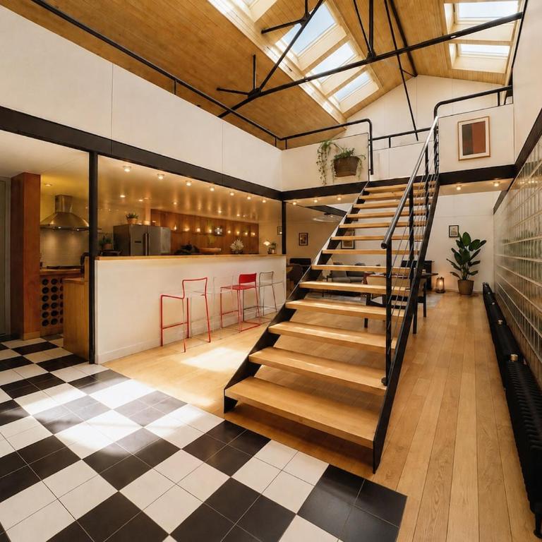 Loft exceptionnel - Garage privé - 6 personnes - Centre-ville - Appartement 3 Chambres - 11