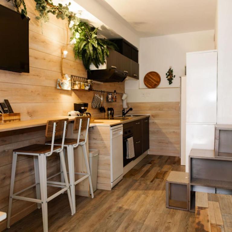 Ambiance Cabane-proche MER - CLIM - Appartement - Vue sur Jardin - 5