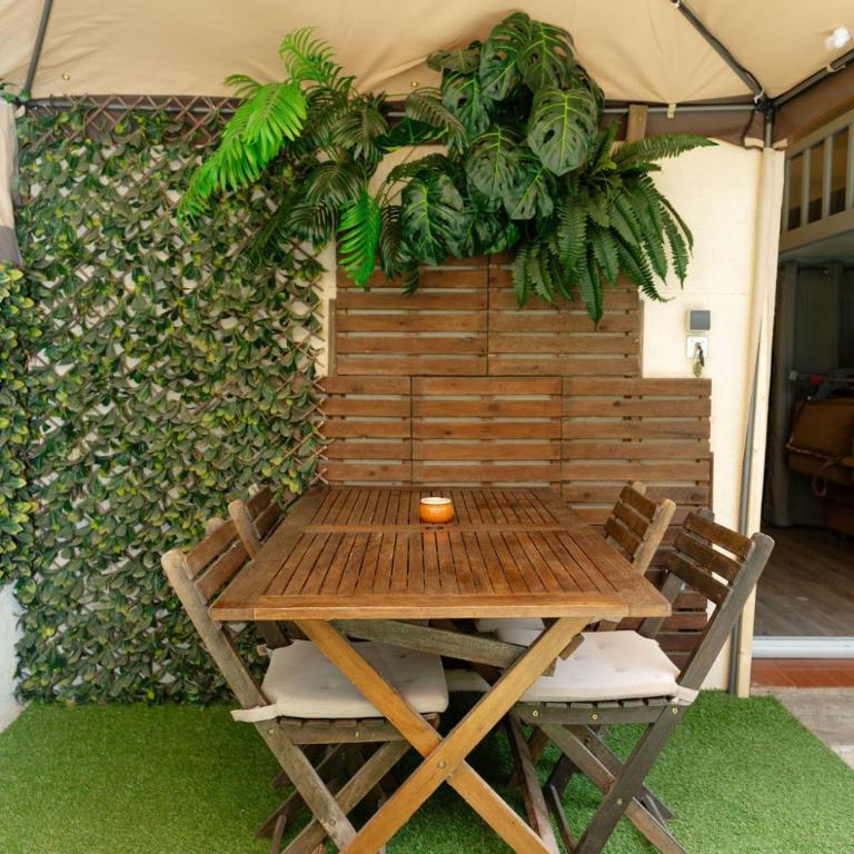 Ambiance Cabane-proche MER - CLIM - Appartement - Vue sur Jardin - 27
