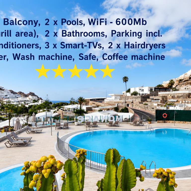 Lux-Bungalow Villa Monaco 3-rm 75m AirCon Parking - Villa de 3 dormitorios - 1