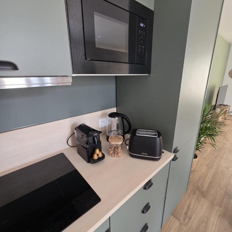 Nouveau ! L'escale de Vigon, Appartement neuf entre bourg et plage, climatisé, wifi, parking, linge et ménage en fin de séjour compris - Appartement 1 Chambre - 12