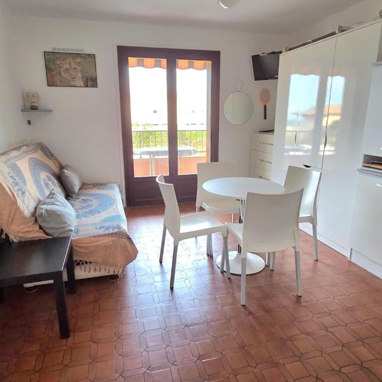 Studio avec terrasse vue mer, plage à 60m, parking - Apartment mit 1 Schlafzimmer - 15