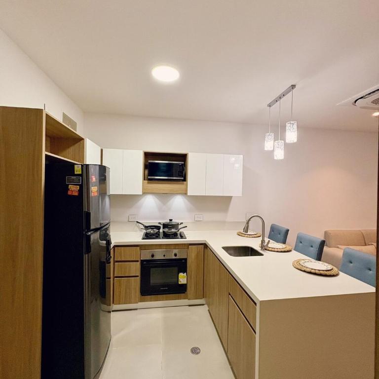 Vista Espectacular a la Laguna, Bahía Kristal - One-Bedroom Apartment - 26