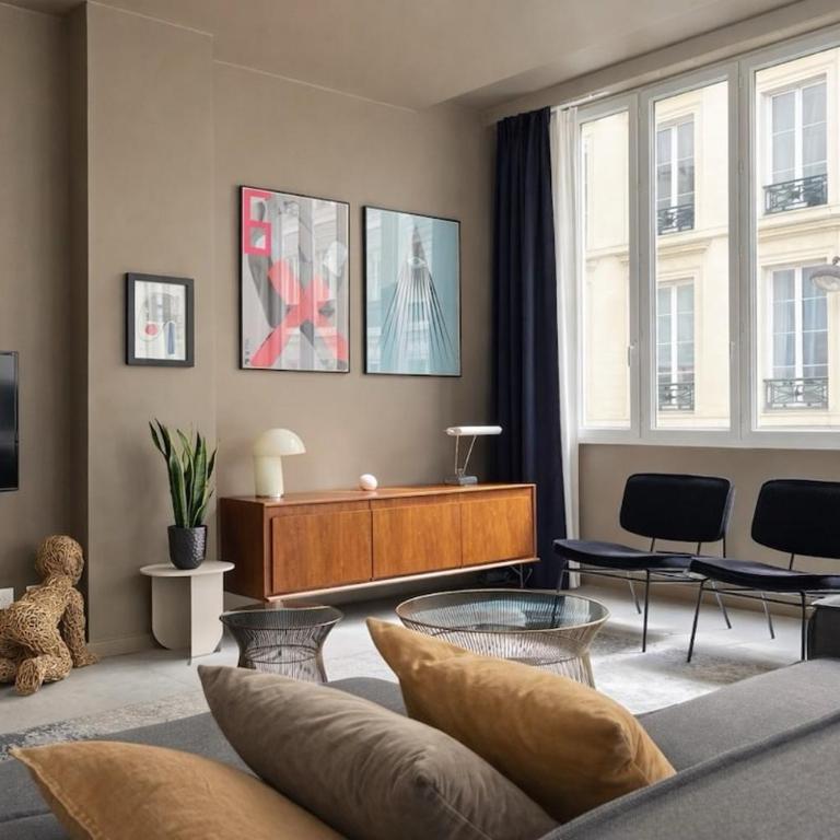 Central architect air-conditioned 1BR with Terrace - Appartement 2 Chambres - 1