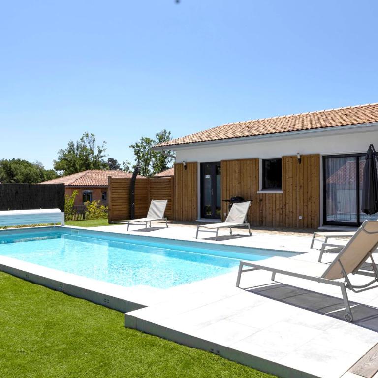 Villa Chrisaline, climatisée, 3 espaces de vie, piscine chauffée, Plages, Golf - Villa avec Piscine Privée - 1