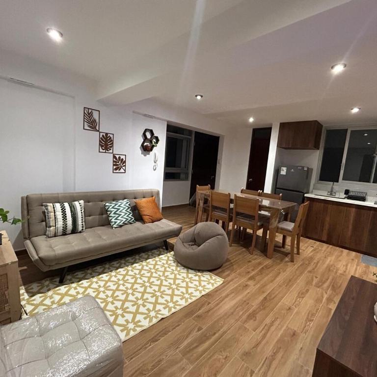 Modern apartment in Cusco - Kitchen, Washer and TV - Two-Bedroom Apartment - 1