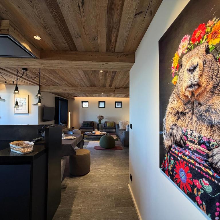 Homency - Chalet White Stone Neige et Soleil - Three-Bedroom Deluxe Apartment - 5