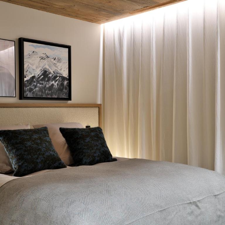 Homency - Chalet White Stone Neige et Soleil - Three-Bedroom Deluxe Apartment - 15