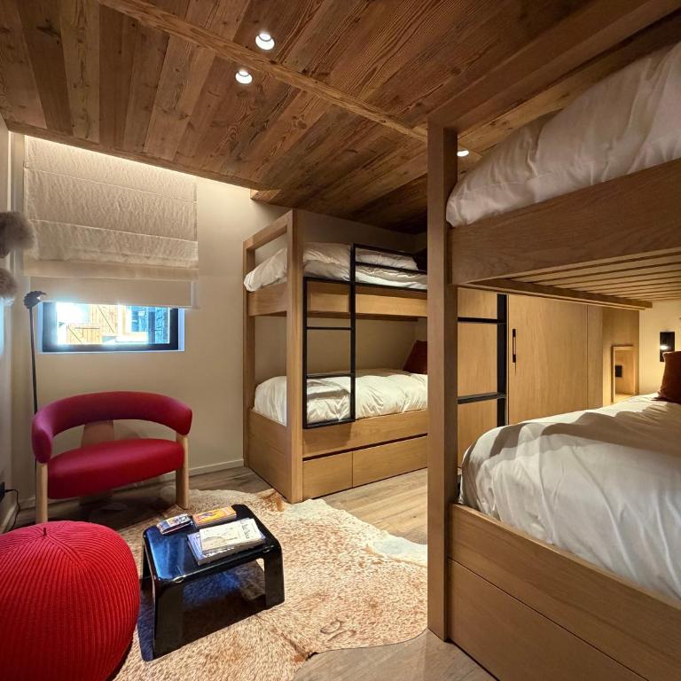 Homency - Chalet White Stone Neige et Soleil - Three-Bedroom Deluxe Apartment - 19