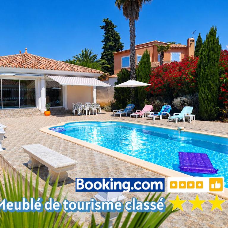 Maison 3 chambres avec piscine à 5 min à pied de la plage - Maison 3 Chambres - 1