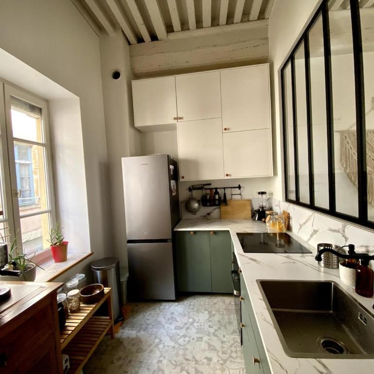 Renovated loft with terrace at Pentes Croix-Rousse - Apartamento de 1 dormitorio - 5