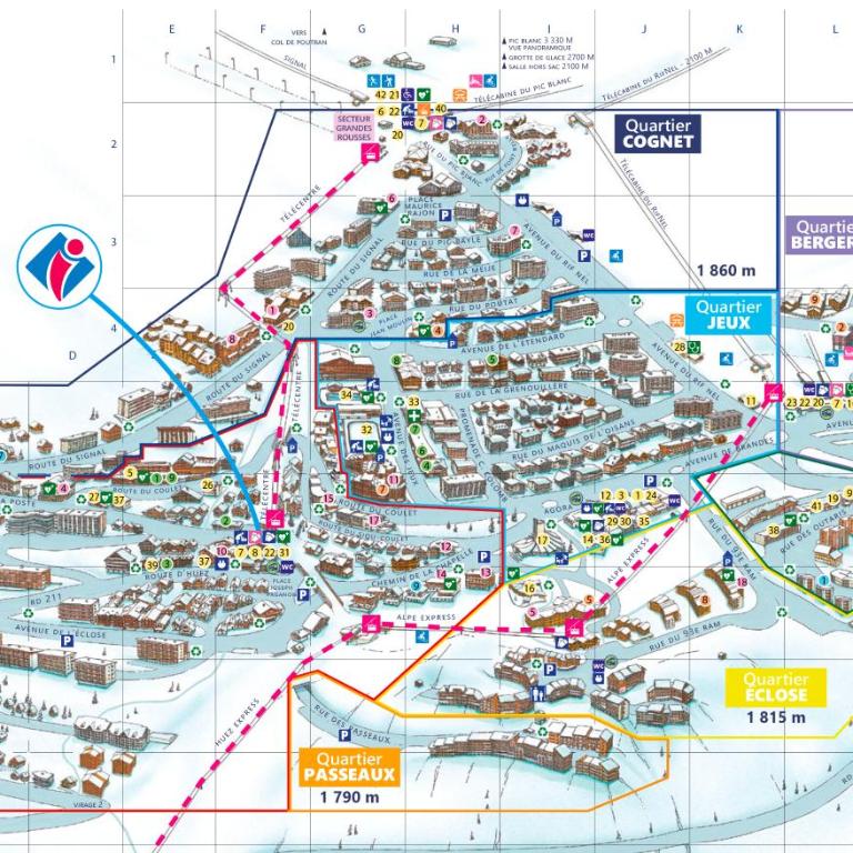 Alpe d'Huez Houses - Les Balcons du Golf - Chalet - 40