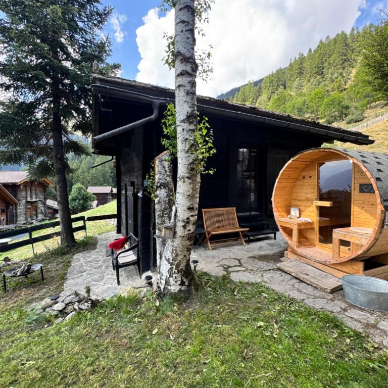 Hüttli Chalet Weitblick 10 Minuten zur Skigondel und Aletschgletscher - Apartment mit 1 Schlafzimmer - 5