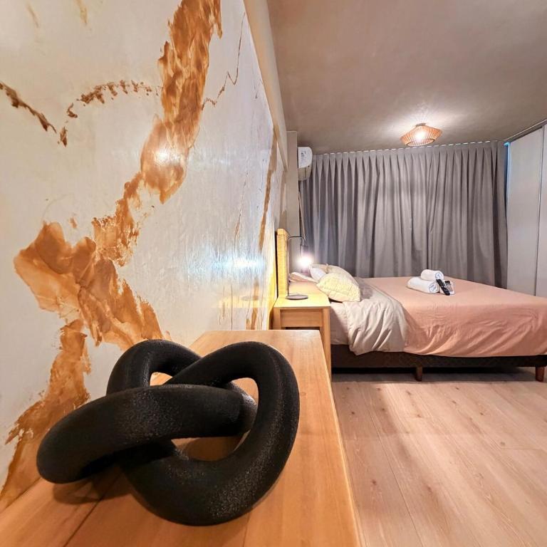 Studio moderno con mural - King Size bed - Apartamento de 1 dormitorio - 5
