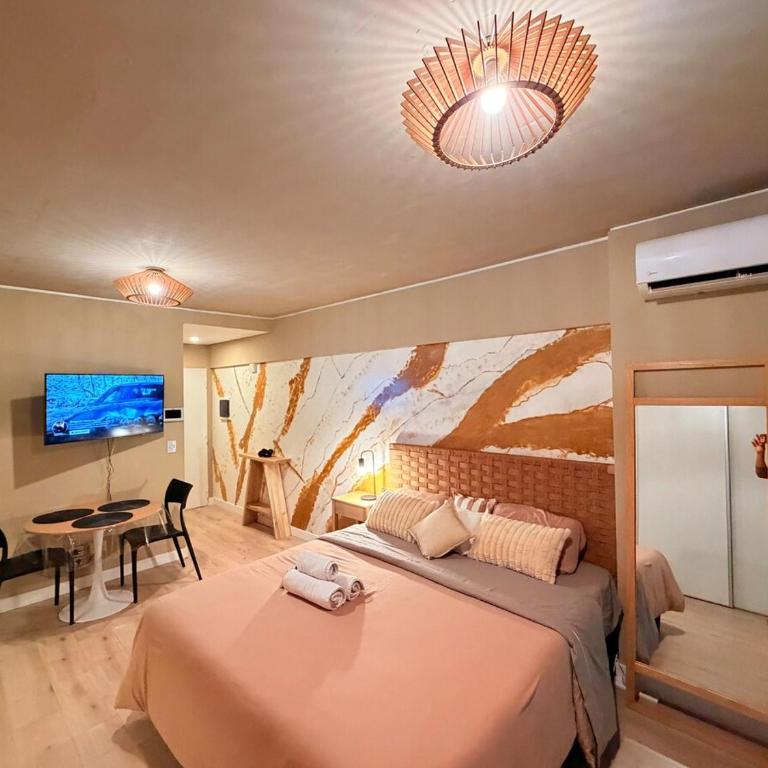 Studio moderno con mural - King Size bed - Apartamento de 1 dormitorio - 3