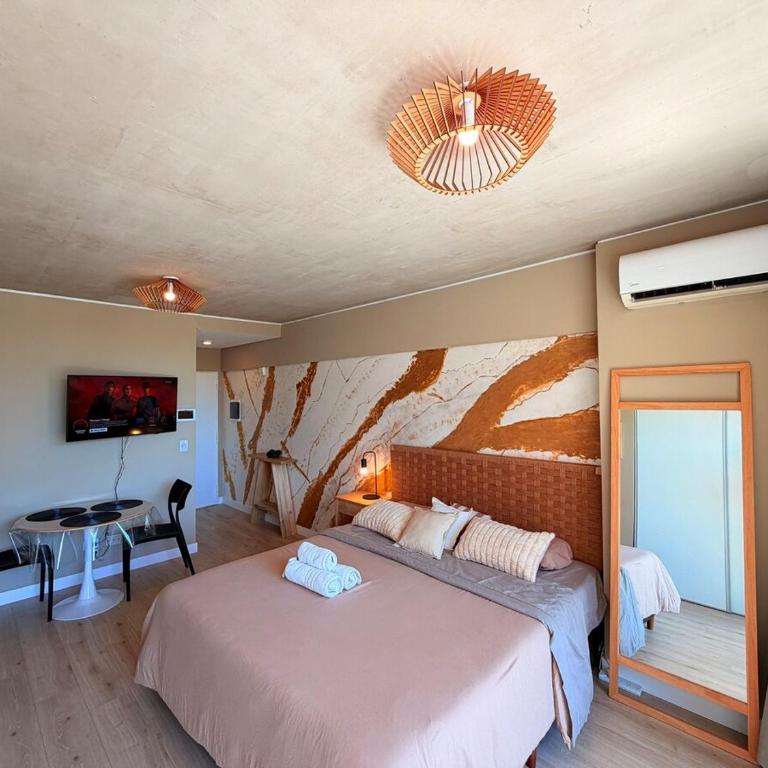 Studio moderno con mural - King Size bed - Apartamento de 1 dormitorio - 8