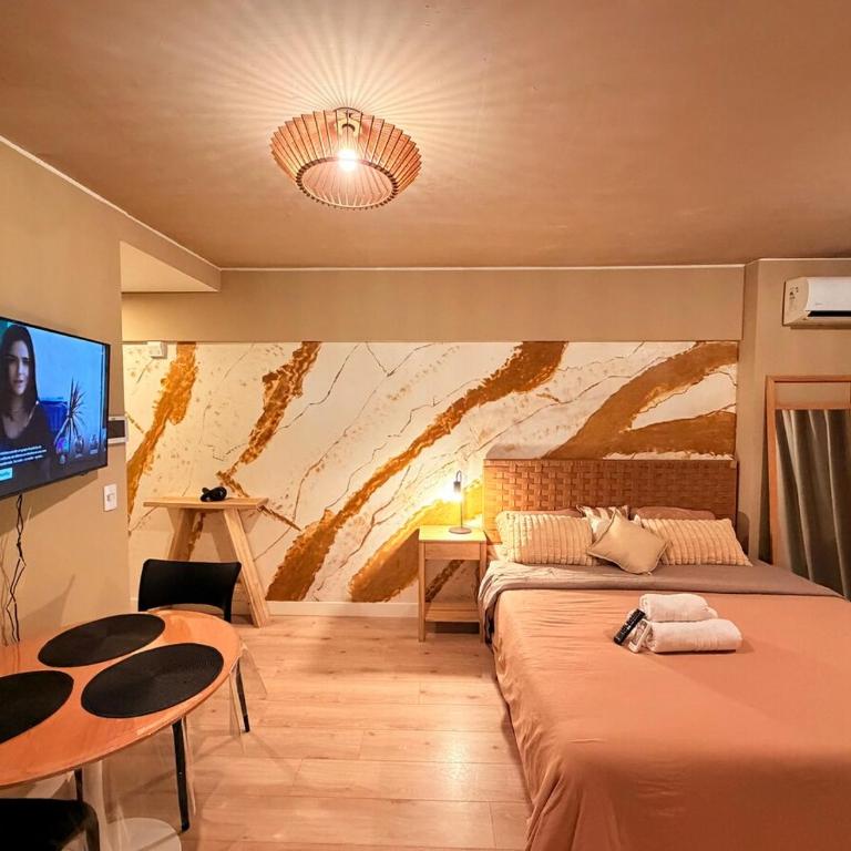 Studio moderno con mural - King Size bed - Apartamento de 1 dormitorio - 20