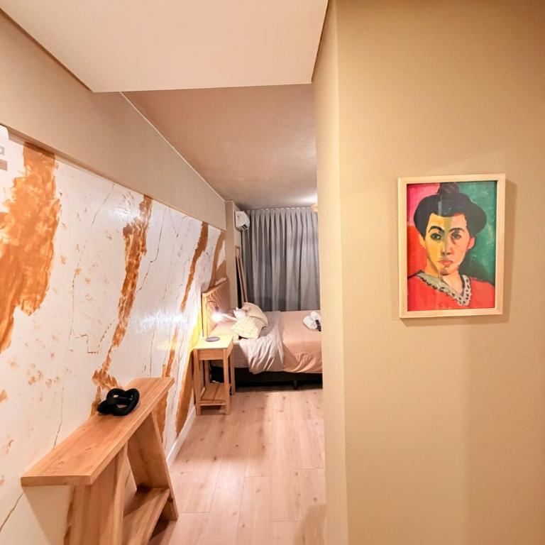 Studio moderno con mural - King Size bed - Apartamento de 1 dormitorio - 22