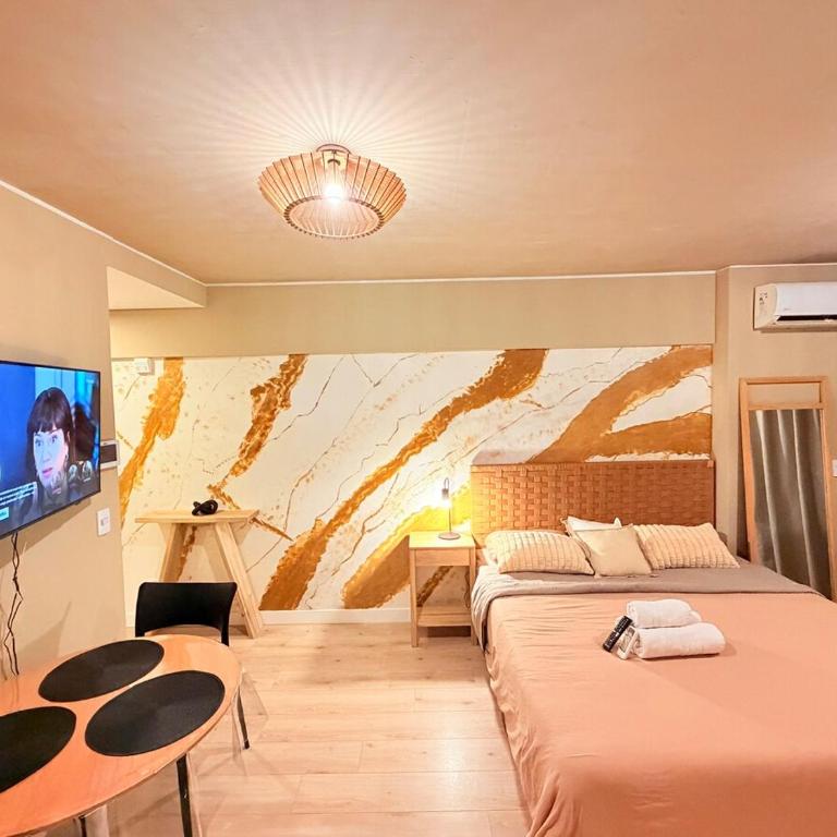 Studio moderno con mural - King Size bed - Apartamento de 1 dormitorio - 30